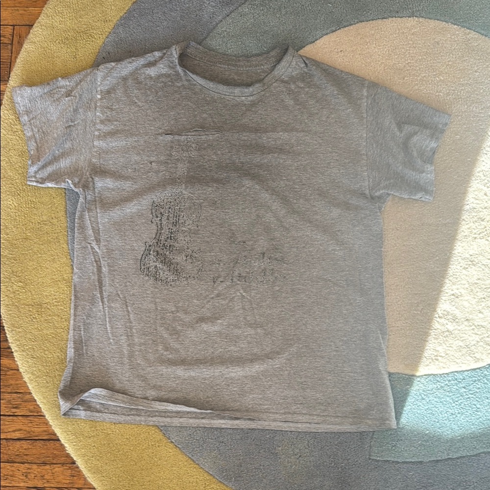 Distressed Gray Men's T-Shirt — Grunge Look